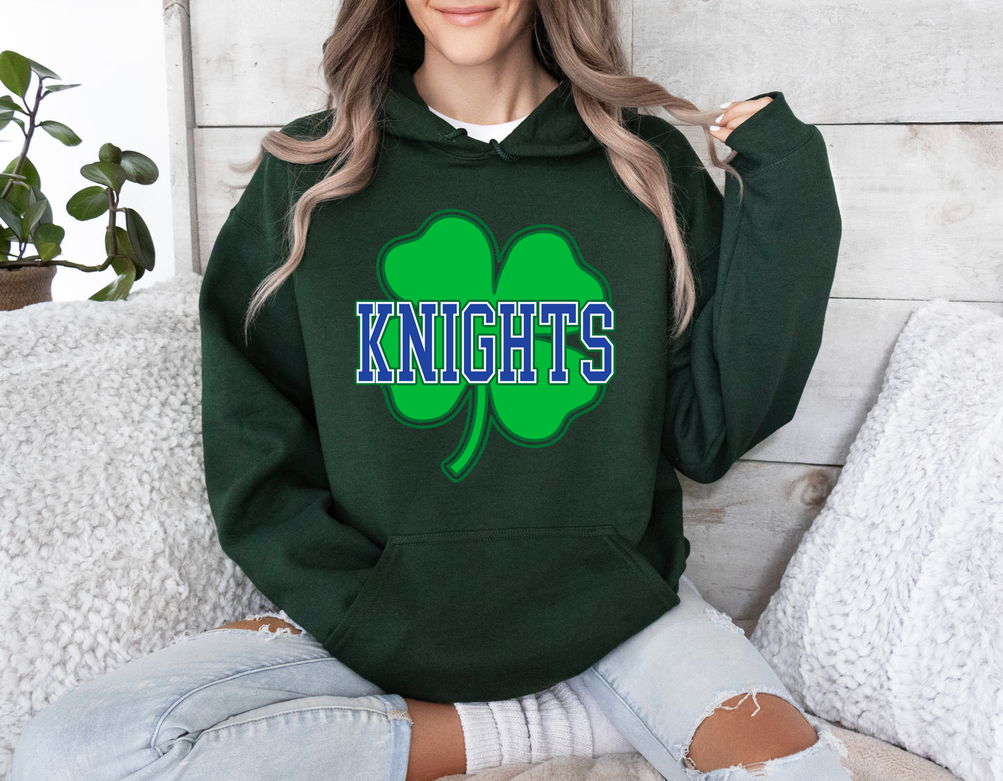 Knights Shamrock - Adult Unisex Hoodie