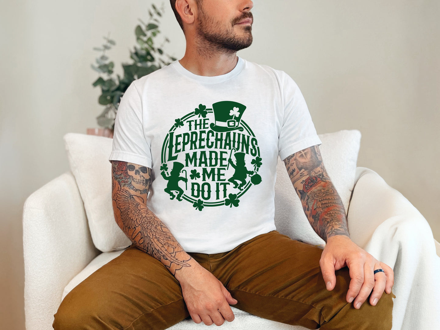 The Leprechauns Made Me Do It - Adult Unisex T-Shirt