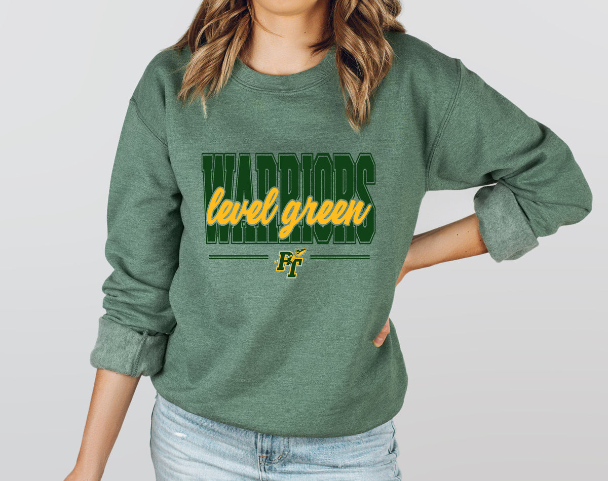 Level Green Warriors - Adult Crew Sweatshirt