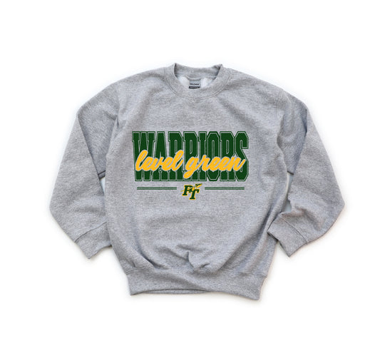 Level Green Warriors - Youth Crew Sweatshirt