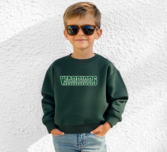 McCullough Warriors - Youth Crew Sweatshirt