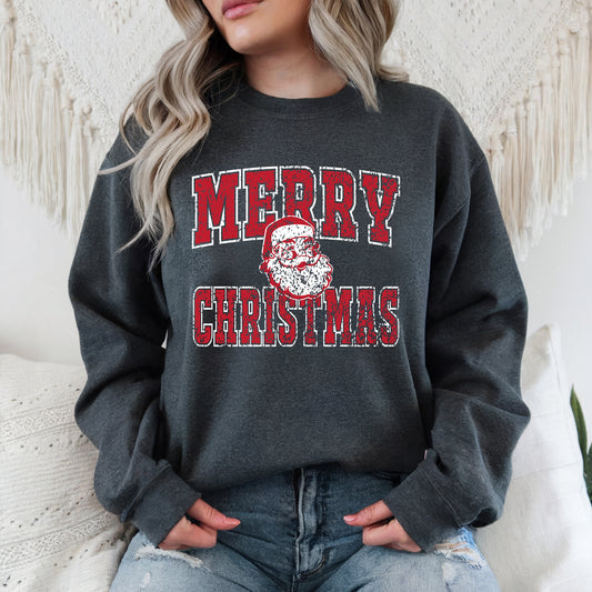 Merry Christmas Santa - Adult Crew Sweatshirt