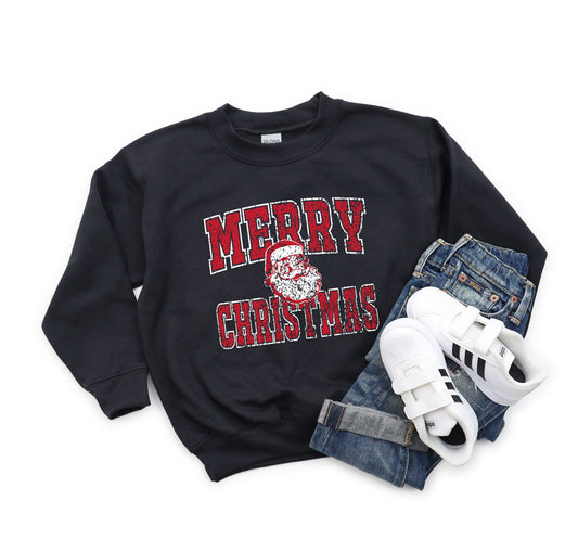 Merry Christmas Santa - Youth Crew Sweatshirt