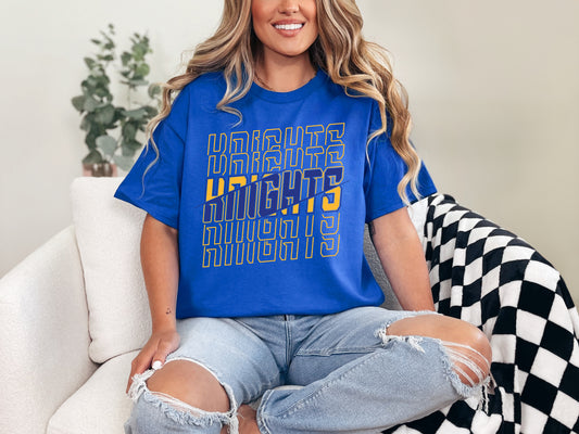 Knights Blue & Gold - Adult Unisex T-Shirt