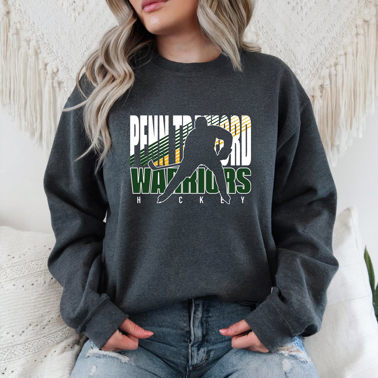 Warriors Hockey 2 - Adult Crew sweatshirt