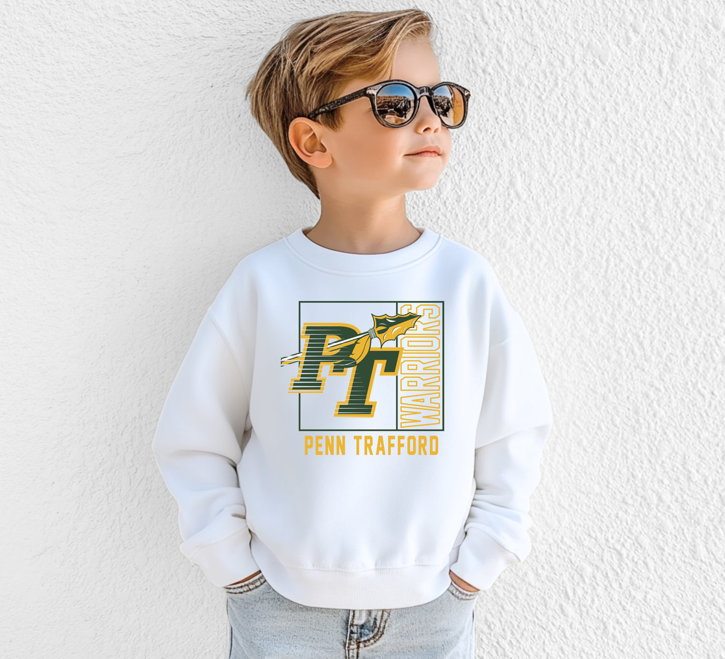 Penn Trafford Warriors 21 - Youth Crew Sweatshirt