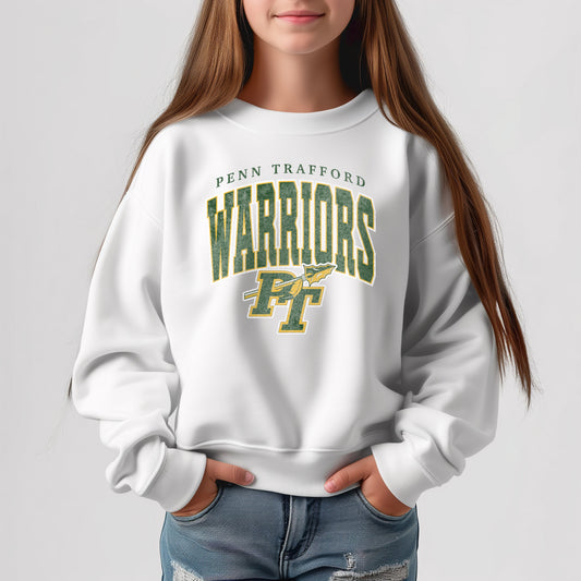 Penn Trafford Warriors 25 - Youth Crew Sweatshirt