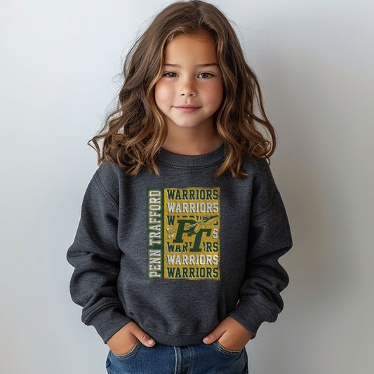 Penn Trafford Warriors 4 - Youth Crew Sweatshirt