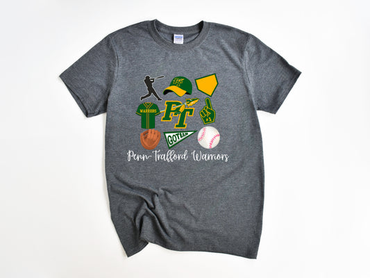 Penn Trafford Warriors Baseball 4 - Adult Unisex T-Shirt