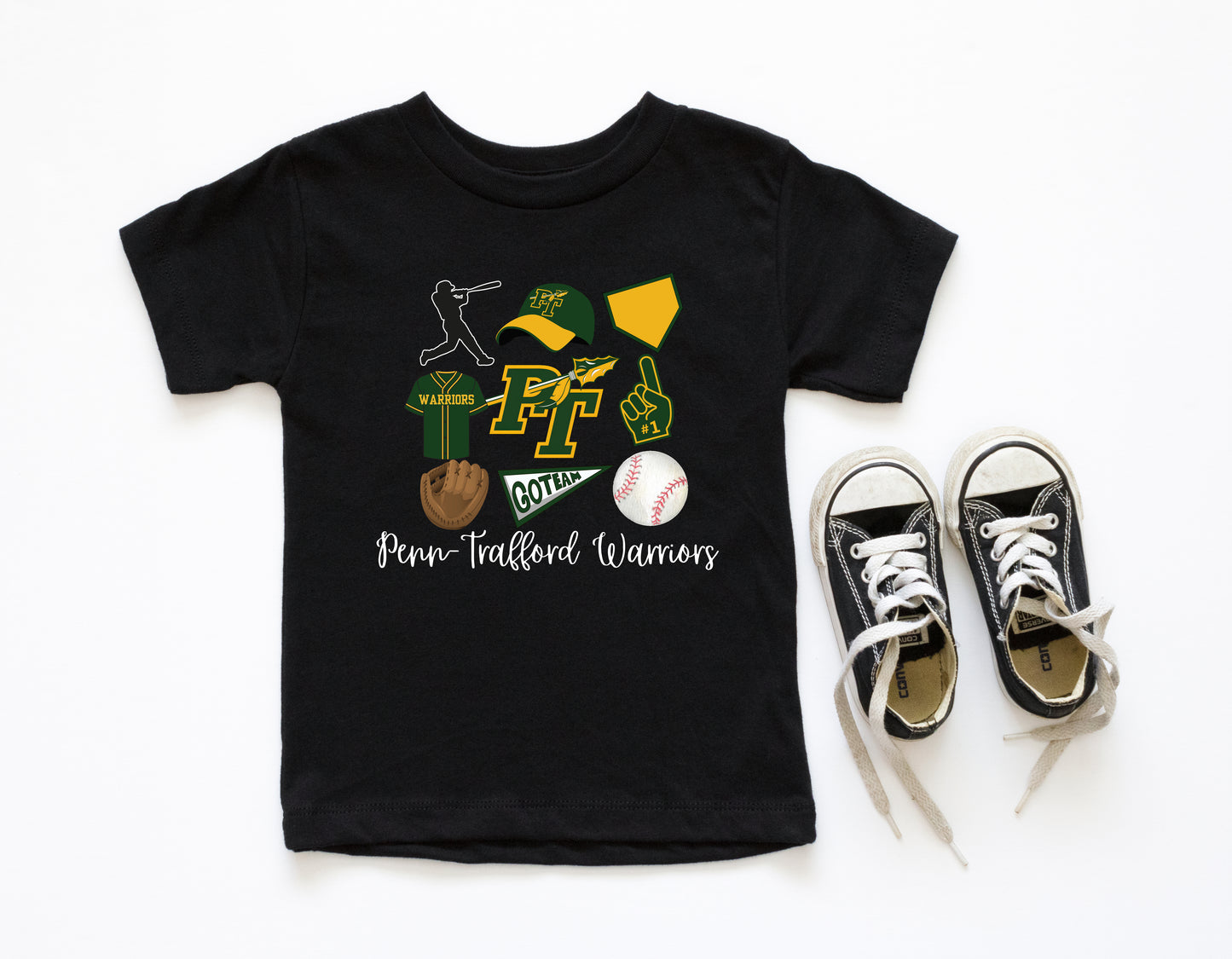 Penn Trafford Warriors Baseball 4 - Toddler T-Shirt