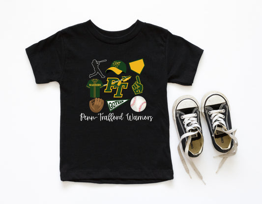 Penn Trafford Warriors Baseball 4 - Toddler T-Shirt