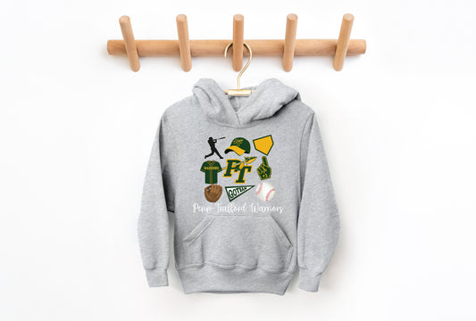 Penn Trafford Warriors Baseball 4 - Youth Hoodie