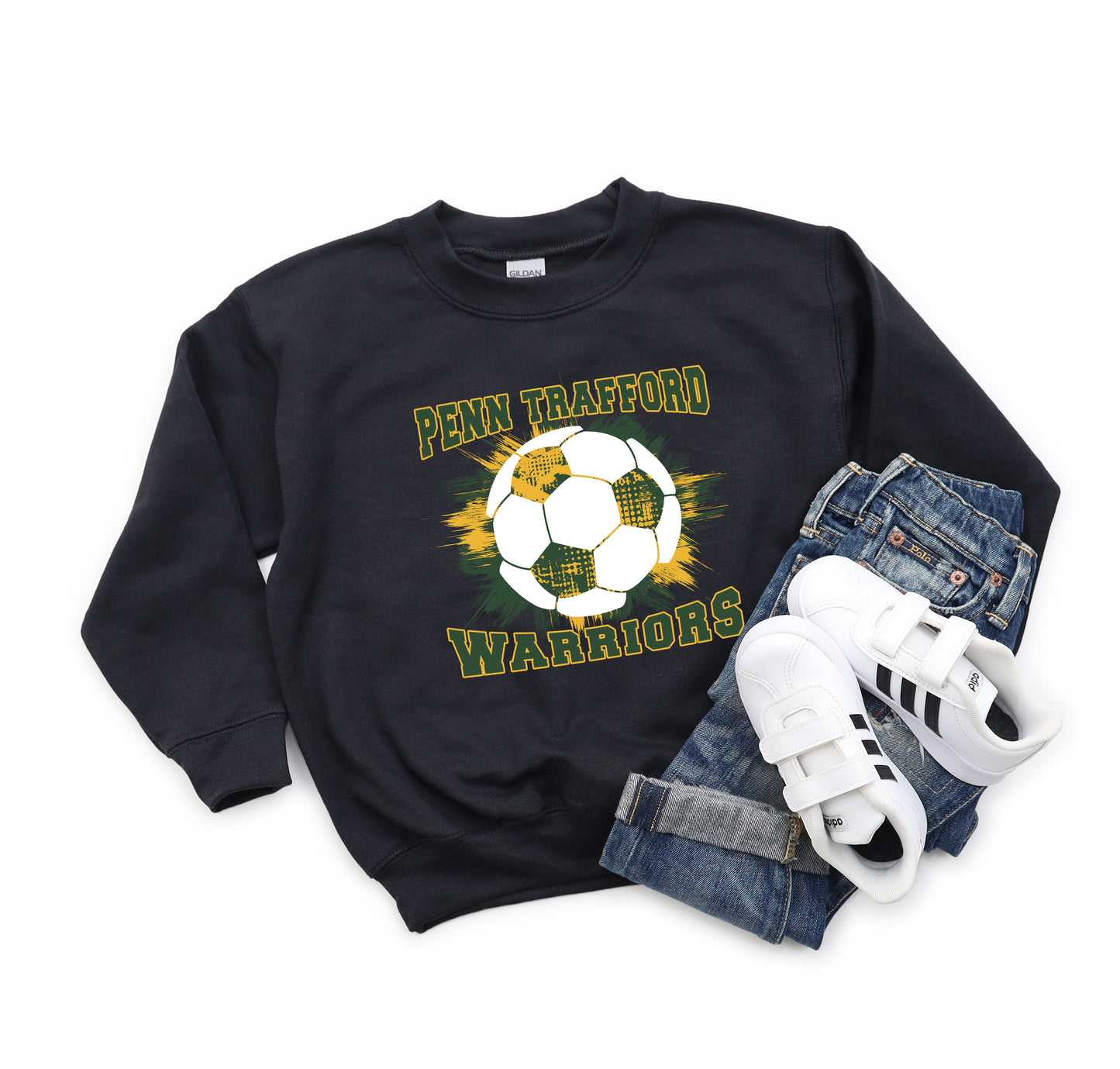 Penn Trafford Warriors Soccer 2 - Youth Crew Sweatshirt