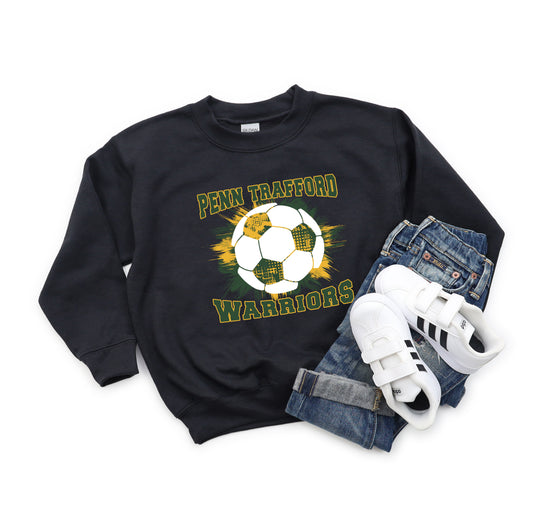 Penn Trafford Warriors Soccer 2 - Youth Crew Sweatshirt