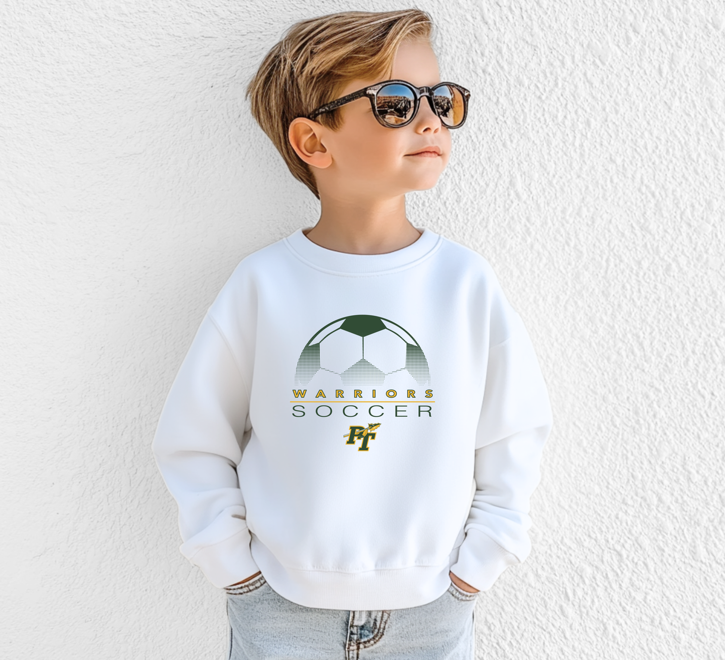 Penn Trafford Warriors Soccer 4 - Youth Crew Sweatshirt