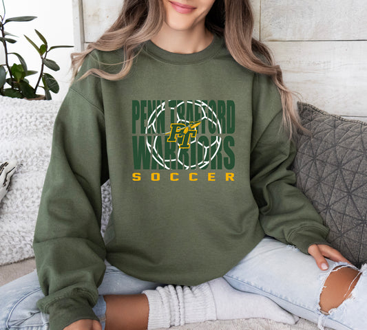 Penn Trafford Warriors Soccer 5 - Adult Crew Sweatshirt