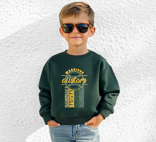 PT All-Stars Baseball 5 - Youth Crew Sweatshirt