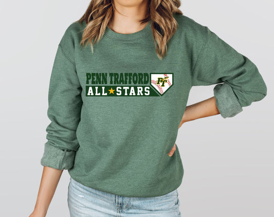 PT All-Stars Baseball 4 - Adult Crew Sweatshirt