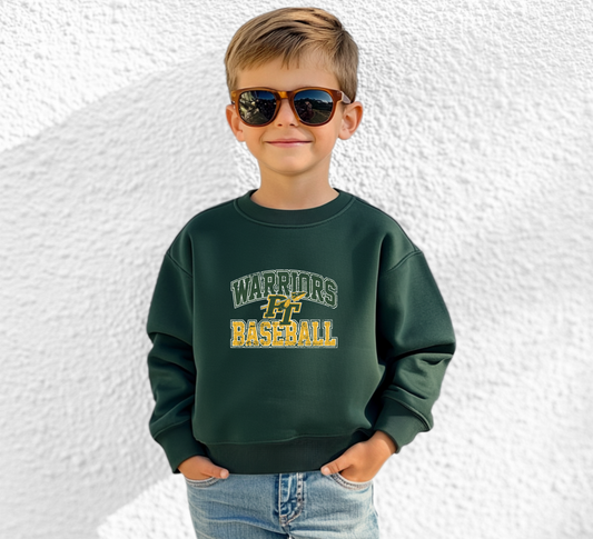 Penn Trafford Warriors Baseball 5 - Youth Crew Sweatshirt