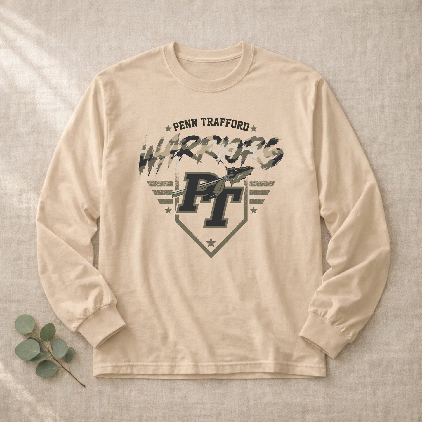 Penn Trafford Warriors Camo - Adult Unisex Long Sleeve Tee
