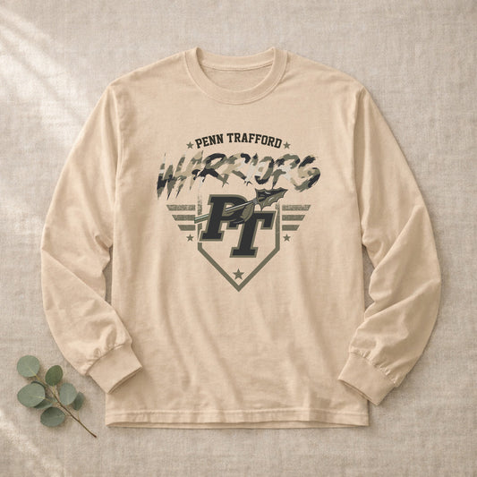 Penn Trafford Warriors Camo - Adult Unisex Long Sleeve Tee