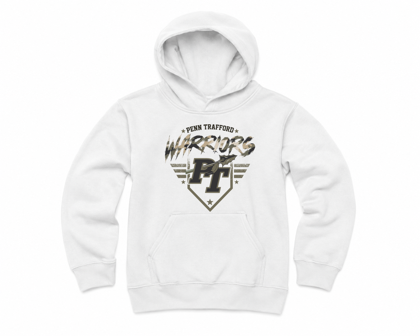 Penn Trafford Warriors Camo - Youth Hoodie