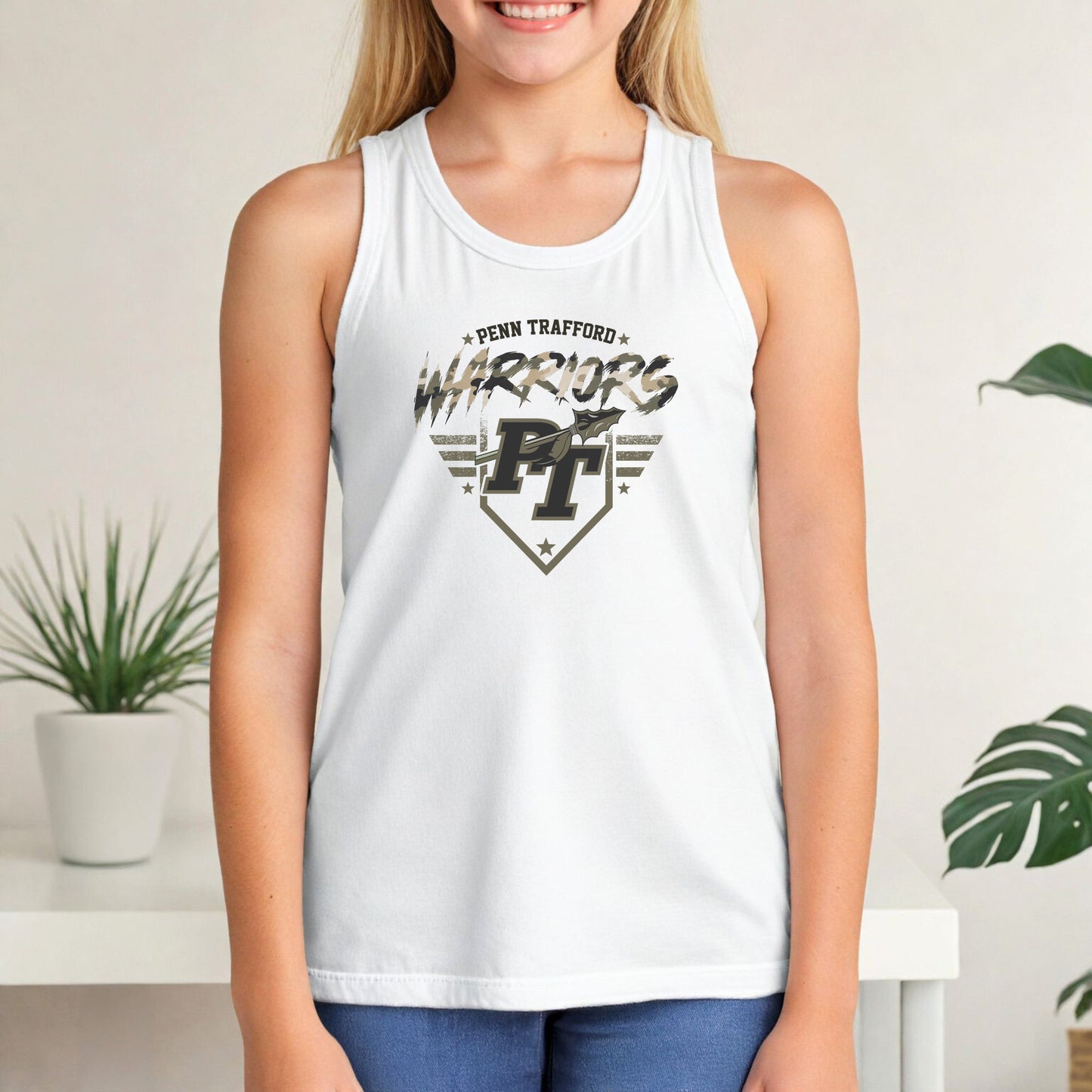 Penn Trafford Warriors Camo - Youth Tank Top