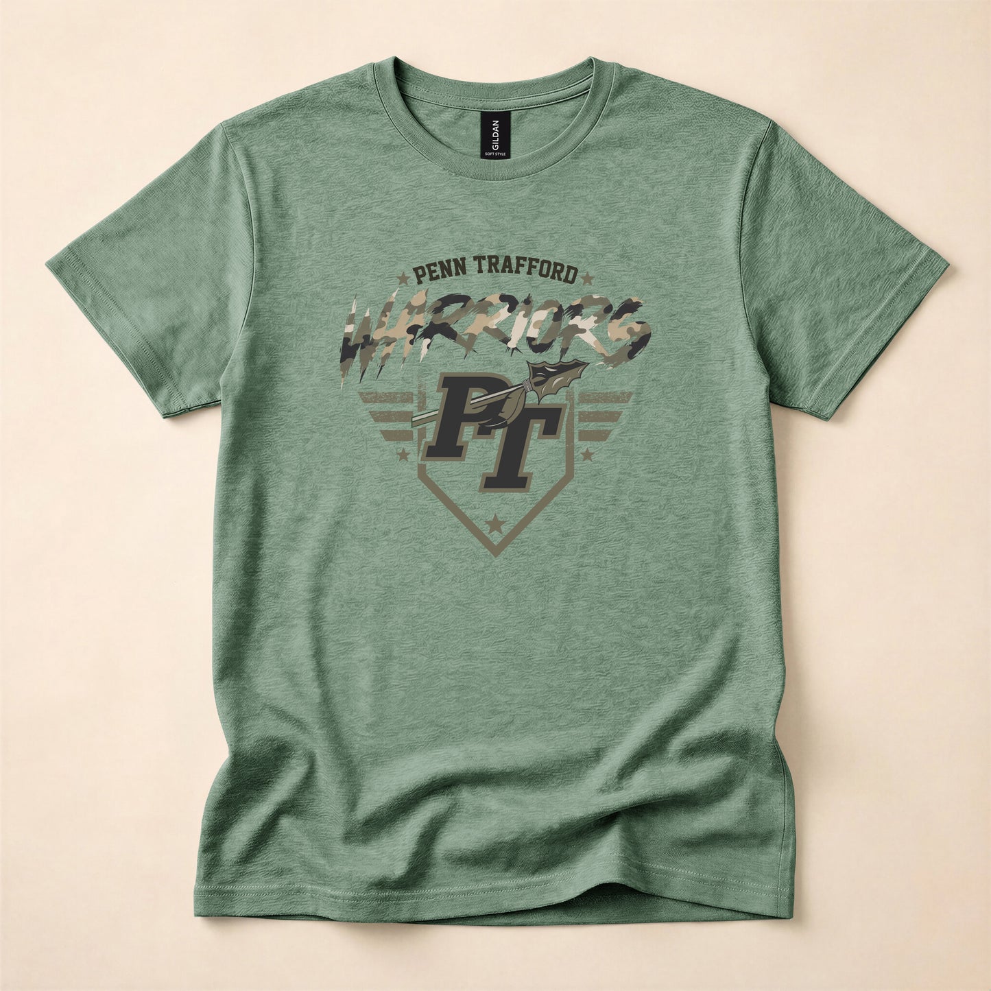 Penn Trafford Warriors Camo - Youth T-Shirt