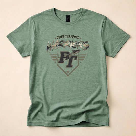 Penn Trafford Warriors Camo - Youth T-Shirt