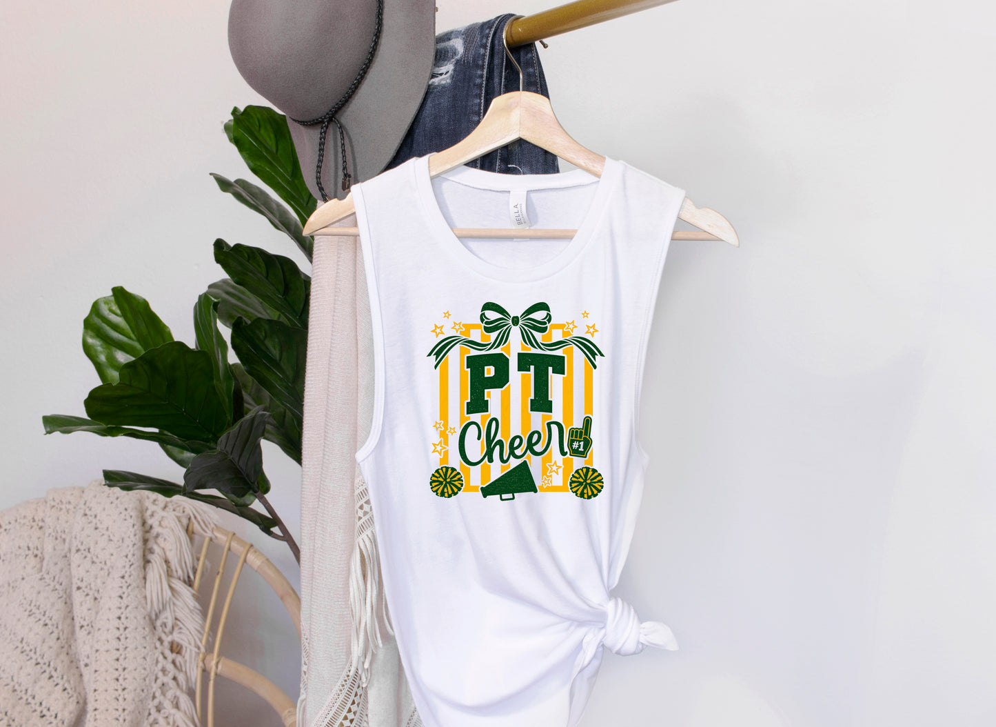 PT Cheer Stripes - Muscle Tank