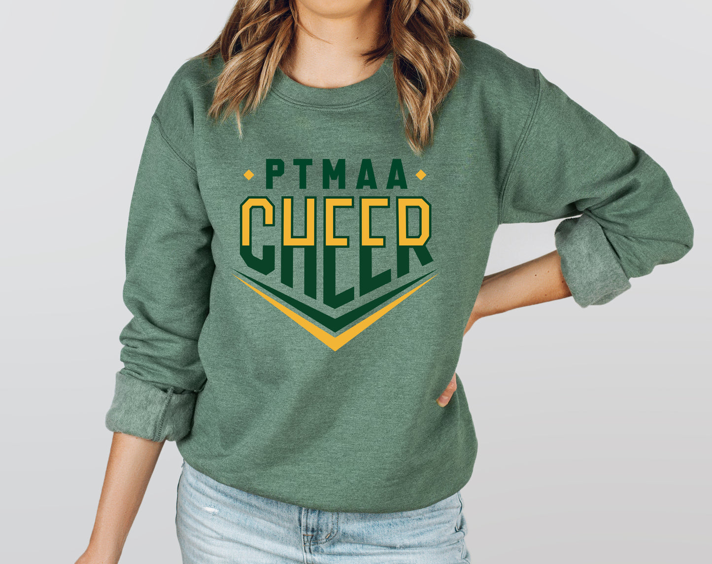 PTMAA Cheer 3 - Adult Crew Sweatshirt