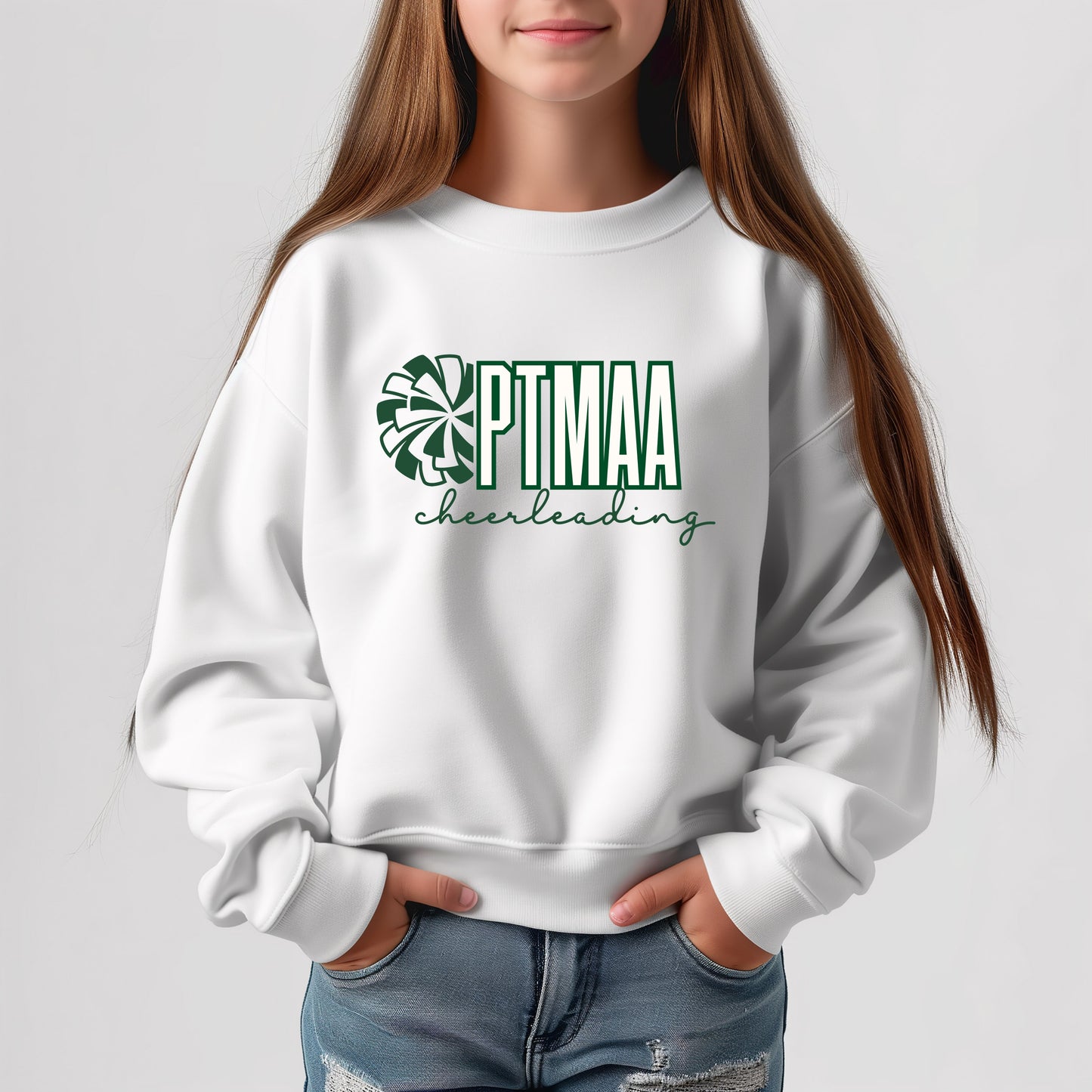 PTMAA Cheerleading 2 - Youth Crew Sweatshirt