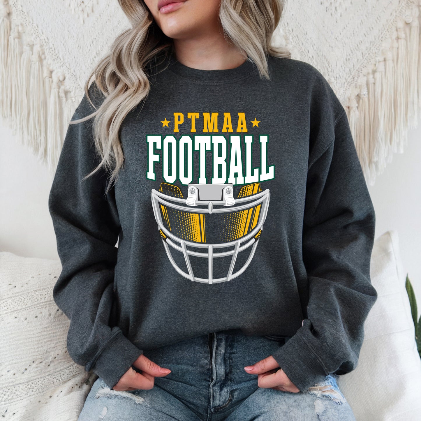 PTMAA Football 1 - Adult Unisex Crew Sweatshirt