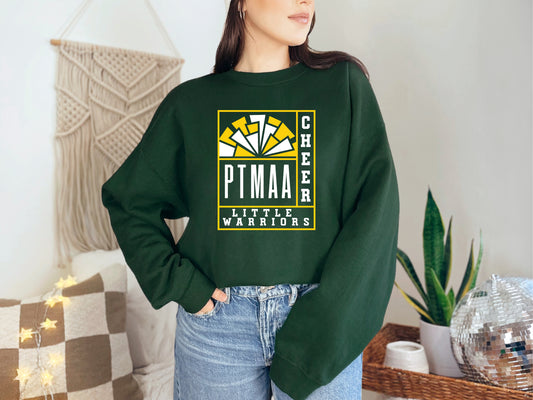 PTMAA Little Warriors Cheer - Adult Crew Sweatshirt