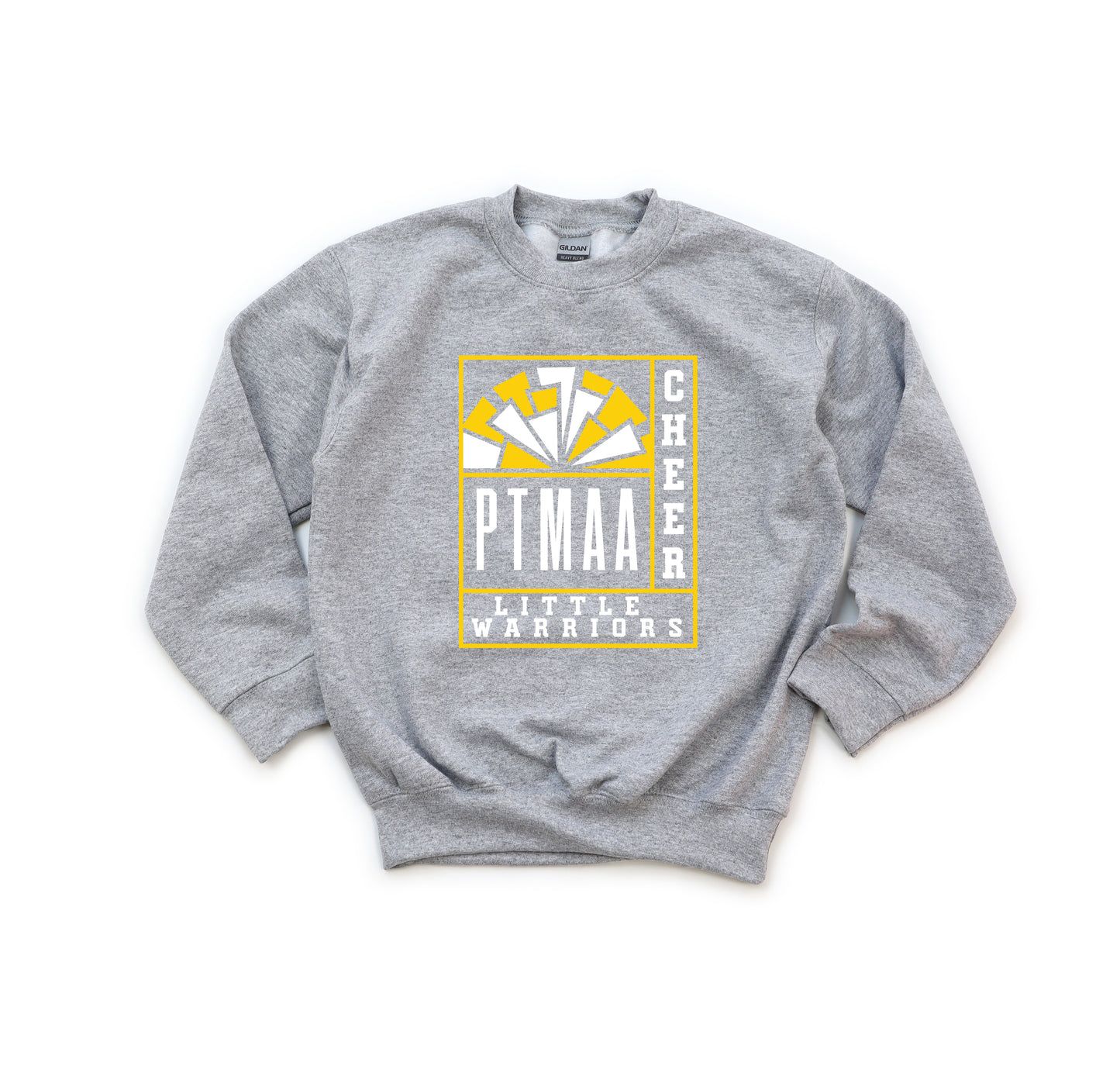 PTMAA Little Warriors Cheer - Youth Crew Sweatshirt