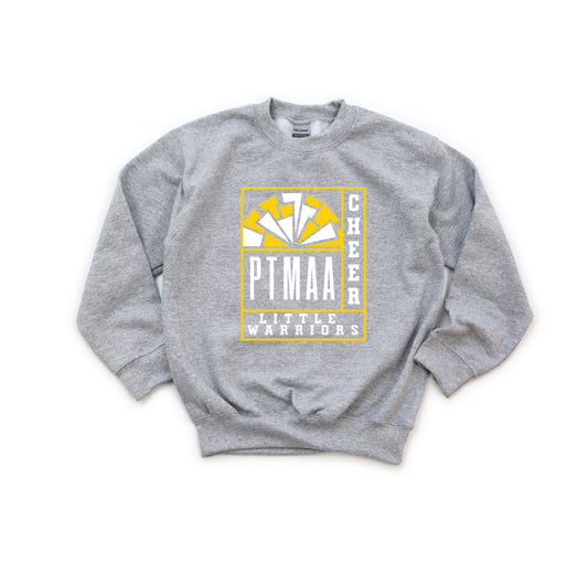 PTMAA Little Warriors Cheer - Youth Crew Sweatshirt