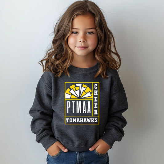 PTMAA Tomahawk Cheer - Youth Crew Sweatshirt