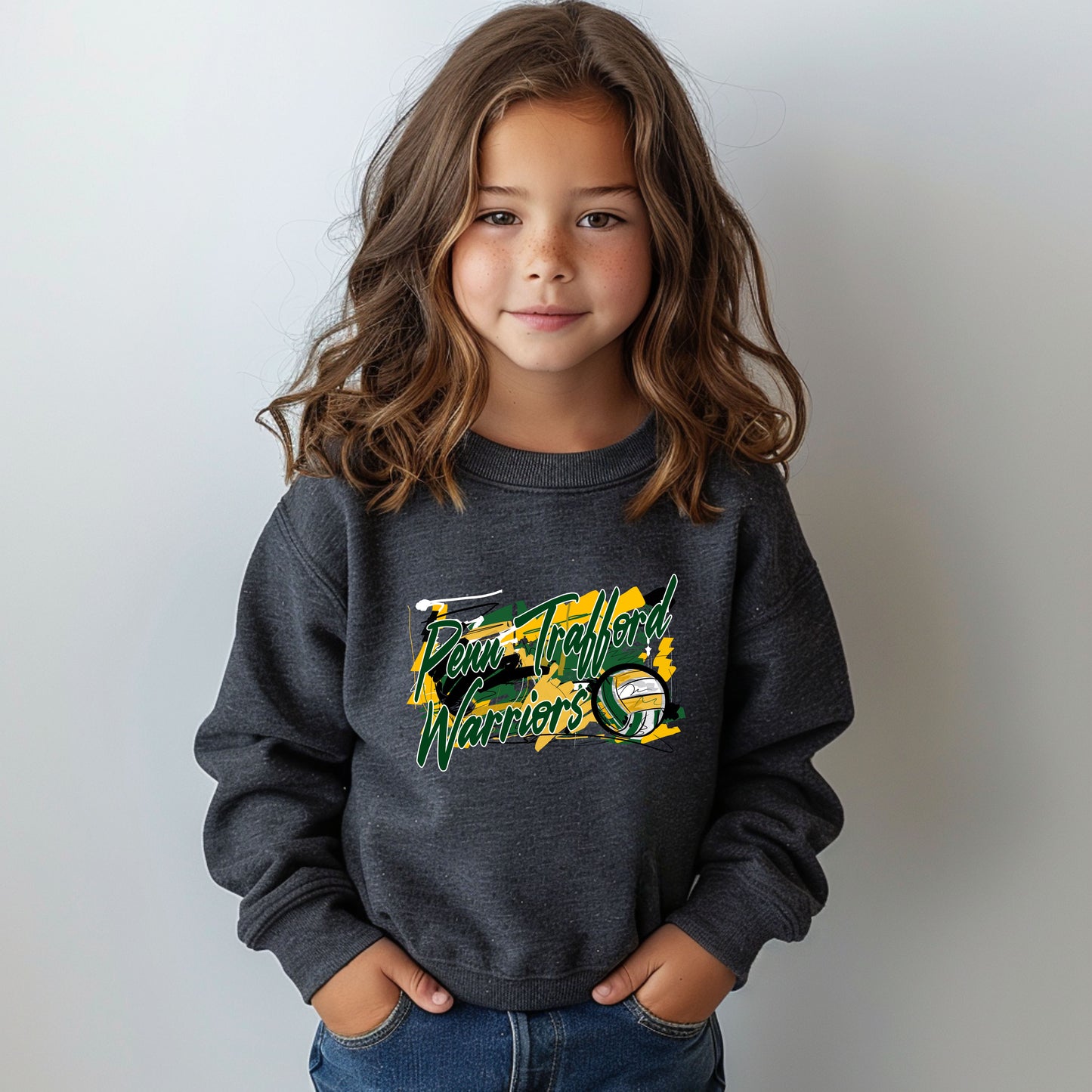 PT Volleyball 1 - Youth Crew Sweatshirt