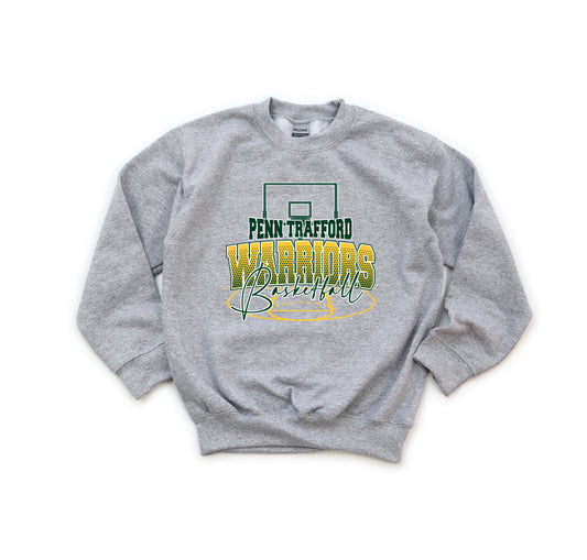PT Warriors Basketball - Youth Crew Sweatshirt