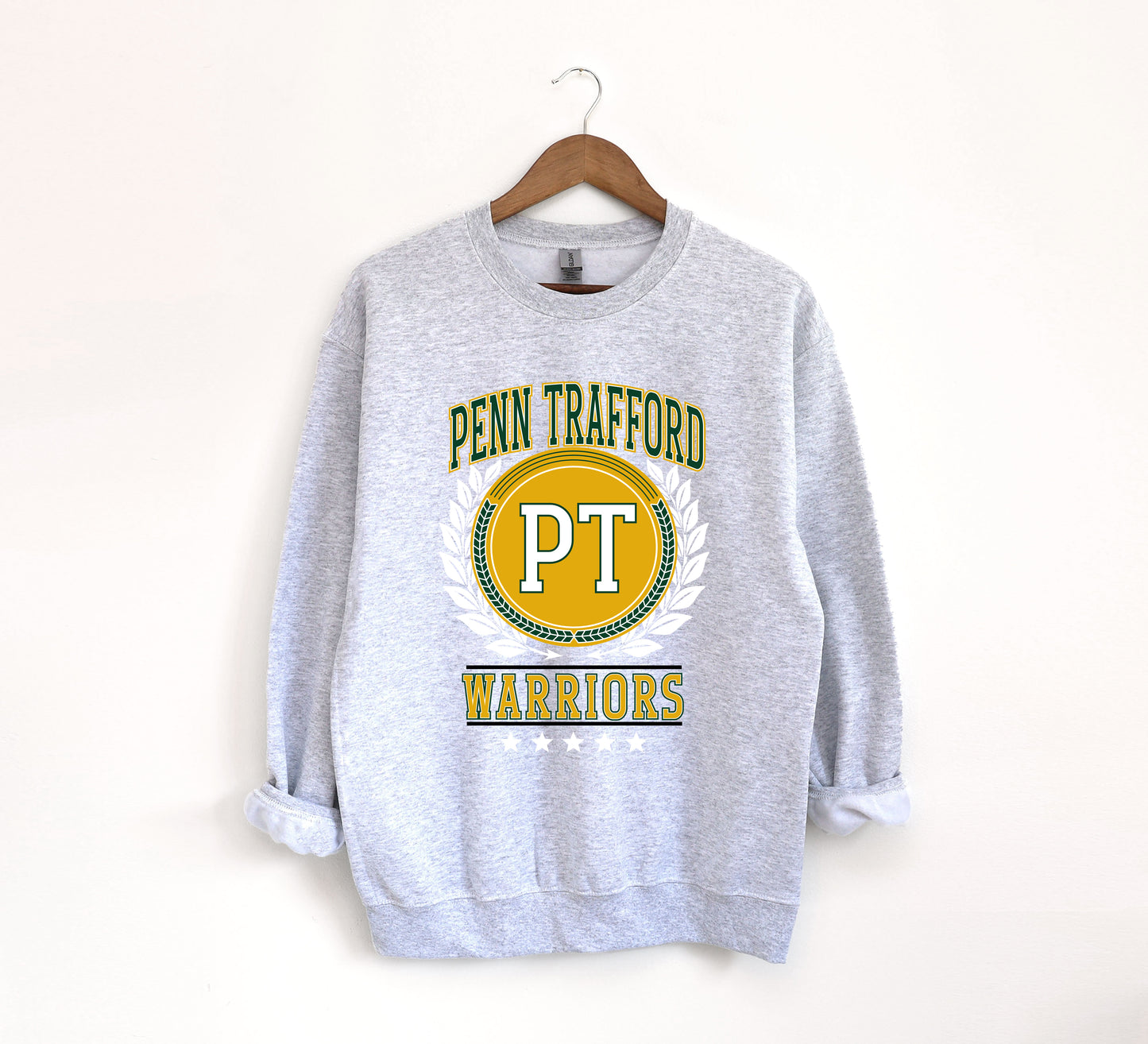 PT Warriors Collegiate - Youth Crew Sweatshirt