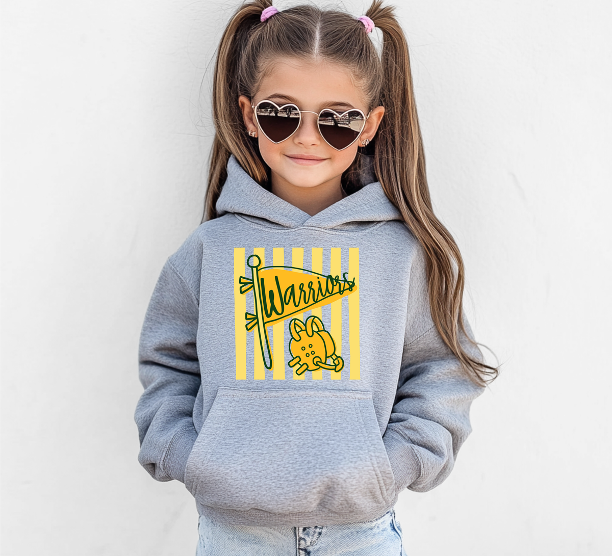 Warriors Wrestling Flag - Youth Hoodie