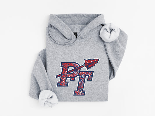 Red White & Blue PT - Adult Hoodie