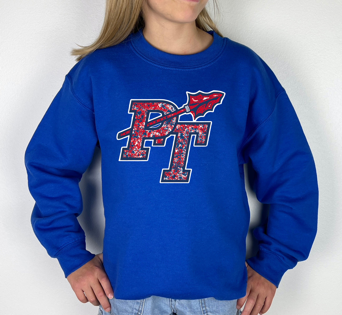 Red White & Blue PT - Youth Crew Sweatshirt