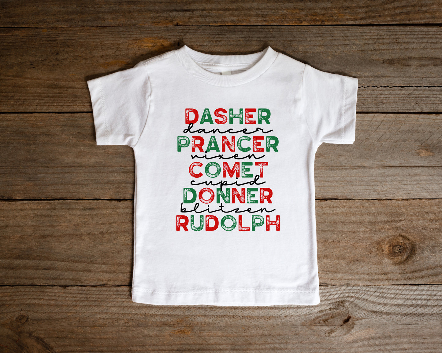 Reindeer Names - Youth Tshirt