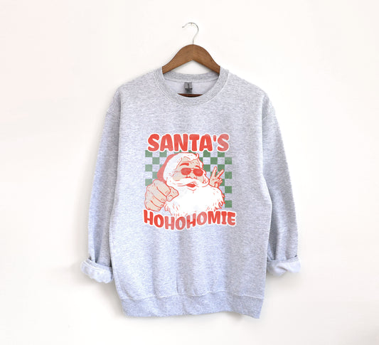 Santa's Homie - Youth Crew Sweatshirt