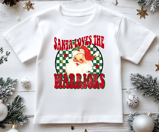 Santa Loves the Warriors - Toddler T-shirt