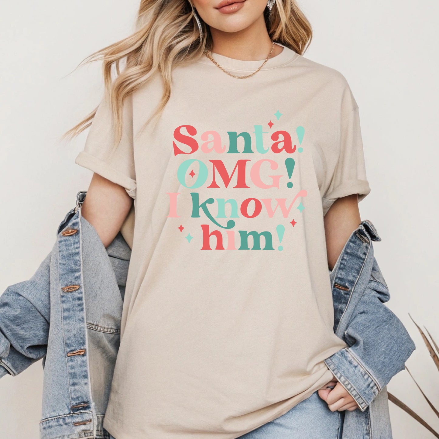 Santa! OMG! - Adult Unisex T-Shirt