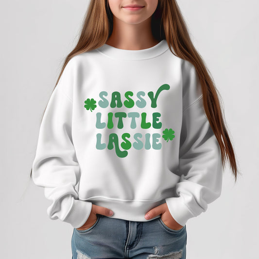 Sassy Little Lassy - Youth Crew Sweatshirt