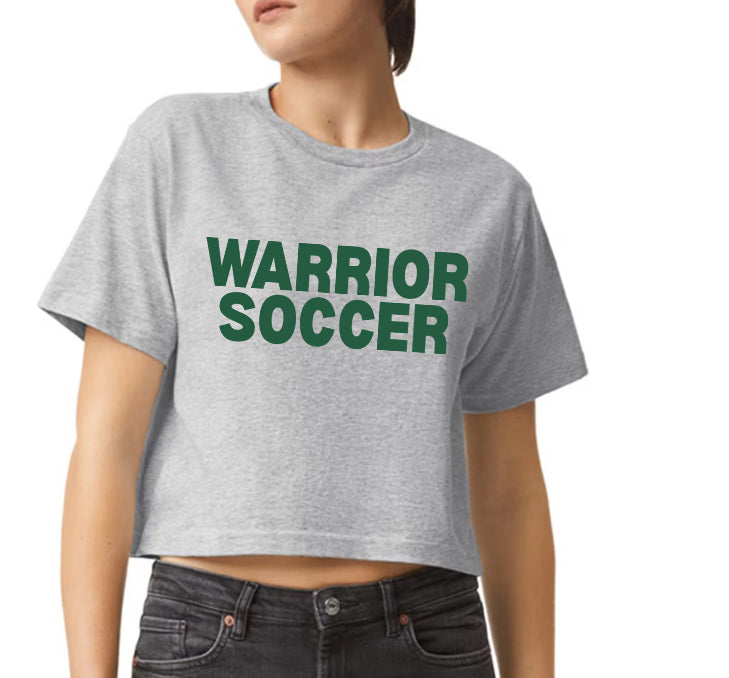 Warriors Soccer Retro - American Apparel Crop Tee