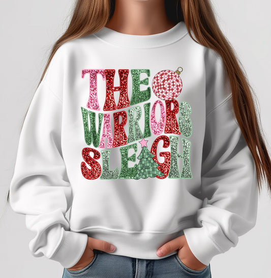 The Warriors Sleigh - Youth Crew Sweatshirt